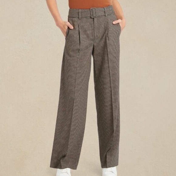 GAP Pants - New Banana Republic Pleated Wide Leg Trouser Pant Plaid